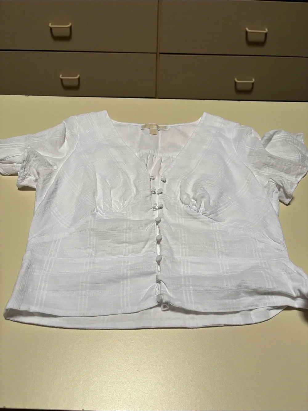 Michael Kors White Crop Top